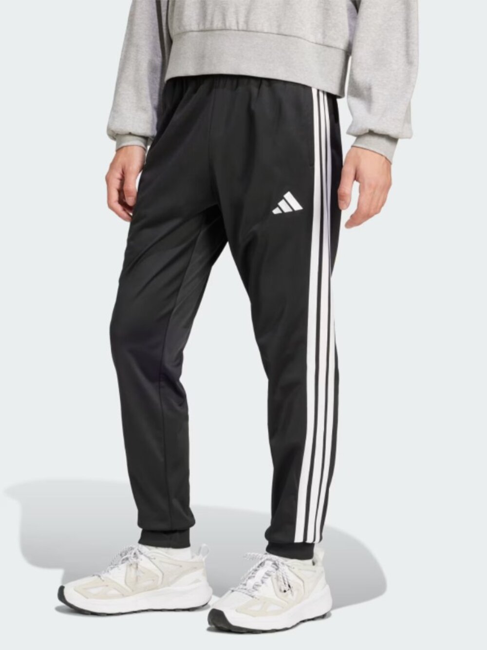 New Adidas Men's 3 Stripes Tricot Regular Tapered Track Pants